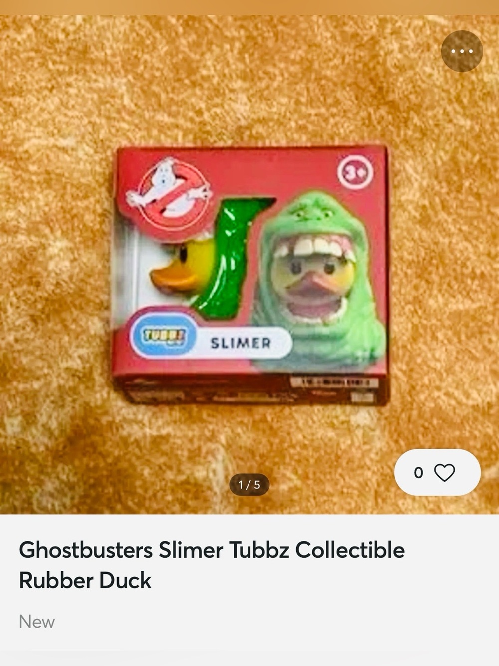 #3397**Slimer Tubbz Collectible Rubber Duck - Green